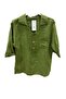 Three-Button Italian Linen Blouse - 3