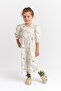 Patterned Poplin Jumpsuit 2-7 Years Ecru Patterned - 2