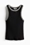Ribbed vest top