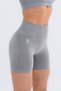 Light Gray Zenith Seamless Women's Sports Shorts Drawstring, Shaping / Sculpting and Sculpting Stretch Fabric