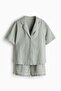 Linen-blend pyjamas