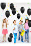 10 Black Color Balloons – Helium Compatible, Quality and Durable - 3