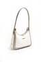 White - Women's Shoulder Bag with Gray Logo Sp1187 - 5