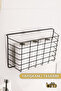 Adhesive Toilet Paper Organizeri 1Pcs Stainless Metal Bathroom Shampoo Dispenser Kitchen Shelf Black - 3
