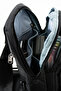 Unisex Wrinkle Fabric Water Resistant Multi Compartment Black Body Bag - 5