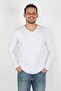 White Men's Single Jersey Long Sleeve T-Shirt