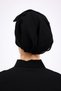 2 Pieces Inner Hijab 100% Cotton Black White Cheesecloth - Embroidered Edges 90X90 Women's Hijab - 5