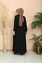 Women's Mevlana Zippered Seasonal Full Length Ferace Hijab Clothing New Season - 5