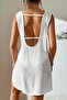 Pareo Beach Dress with Low Back Slit - 3