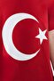 Girl's Turkish Flag Red Tshirt Combed Cotton - 4