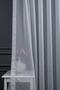 White Plain Snow White Pure White Plain Crop Plain Plain 3 Layer Pleated Tulle Curtain
