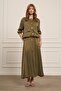 Women's Cupra Skirt Suit Khaki 31063 - 4