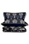 Eva Jacquard Double Person Pike Set Navy Blue - 3