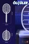 Rechargeable Foldable Electric Mosquito Repellent with Fly Racket Automatic Feeding - 2
