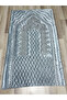 Glitter Embroidered Velvet Dowry Bridal Set Prayer Mat - 6