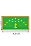 Adygei Circassian Flag - 8.5X4.5 cm Dimensions - 2