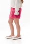 100% Cotton Elastic Waist Zippered Girl's Shorts Skirt - 2