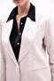 Zebra Patterned Jacket - Powder - 7