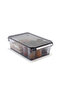 Covered Bathroom Kitchen Organizer Shelf Ps 325*205*100 mm Transparent Black - 2
