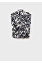 Short Sleeve Patterned Cotton Shirt - 3