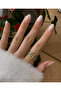 Multi 3-Piece Stone Ring Set - 2