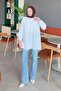 White Crew Neck Shoulder Ruffle Tunic