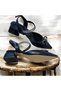 Stone Detailed Pointed Toe Short Heel Daily Evening Dress Shoes - 4
