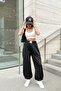 Women's Black Label Detailed Two Thread Jogger Sweatpants - 4