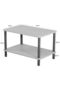 Center Table Rectangular Wooden Legs - White - 5