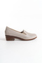 Genuine Leather Beige Laser Cut Orthopedic Sole Casual Shoes Tmd 2025071 - 3