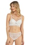 مجموعة Bralet من الدانتيل بتفاصيل حبل متقاطع