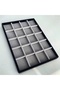 Domestic Production Suede Fabric 34 Cm / 24 Cm Divided Drawer Jewelry Stand - 2