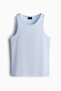 Slim Fit Ribbed vest top - 4