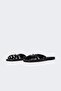 Women's Flat Sole Faux Leather Slippers C3718Ax25Hs