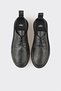 Black Leather Women's Sports Shoes - 4