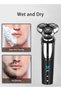 4-in-1 Electric Shaver for Men, USB Rechargeable, IPX7 Waterproof Wet Dry with Trimmer - 3