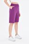 Purple Cotton Capri Women 7003-m - 6