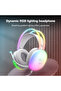 سماعة رأس X25 Gradient RGB Light، سماعة رأس للألعاب لأجهزة PS4/PS5/XBox One/Series/Switch/PC، رمادية - 4