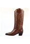 Women's Cowboy Boots Brown Leather (Parma) - 4