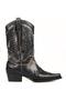Black and White Women's Cowboy Boots (Ice)