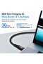 USB-C to USB-C Cable 1M 60W Fast Charging & Data Transfer for iPhone 15/16, Galaxy S25/24, Black - 4