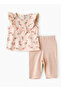 Baby Girl Bunny Print Tunic and Leggings Set