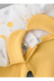 Girls' Moon & Stars Long Sleeve Top and Yellow Leggings Set - 4