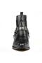Black Men's Western Cowboy Boots with Fur Inside - 5