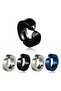 Pair of Compression Men's Steel Earrings Thin 3mm Without Holes for Ears Mse1-2 - 7