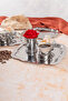 3-Piece Luxury Daisy Model Stainless Steel Silver Serving, Tea, Coffee, Refreshment, Dowry and Presentation Tray - 3