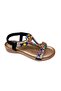 25Y150-1 Women's Stone Flat Sole Comfort Sandals