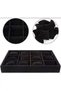Domestic Production Suede Gray 12 Padded Drawer Padded Watch and Jewelry Box - 2
