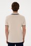 Men's Slim Fit Polo Neck Stone T-Shirt 50298081 -Vr049 - 5