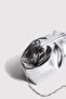 Silver Women's Metallic Leather Clutch Evening Dress Bag - 3